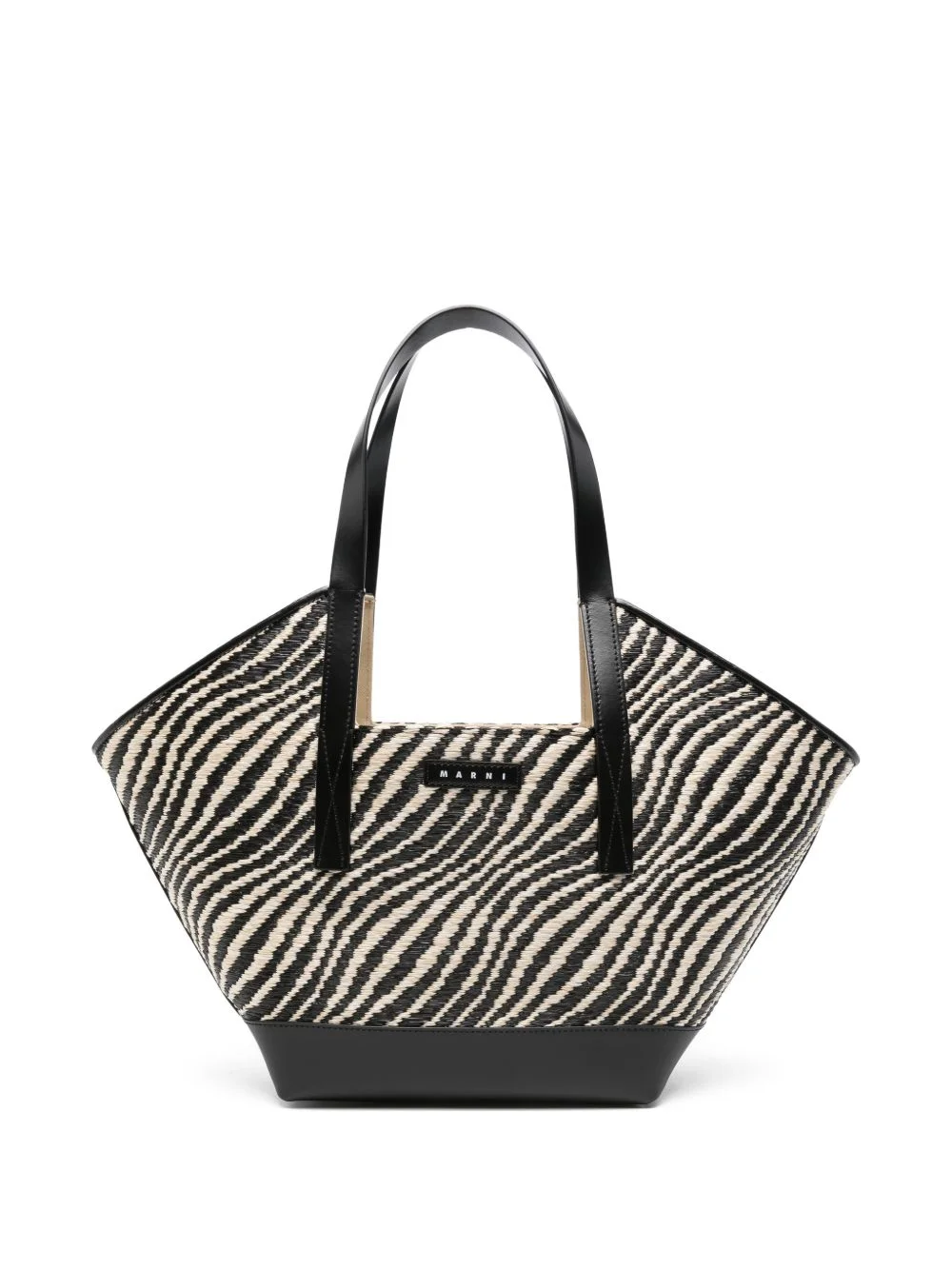 small Waves zebra-stripe tote bag - 1