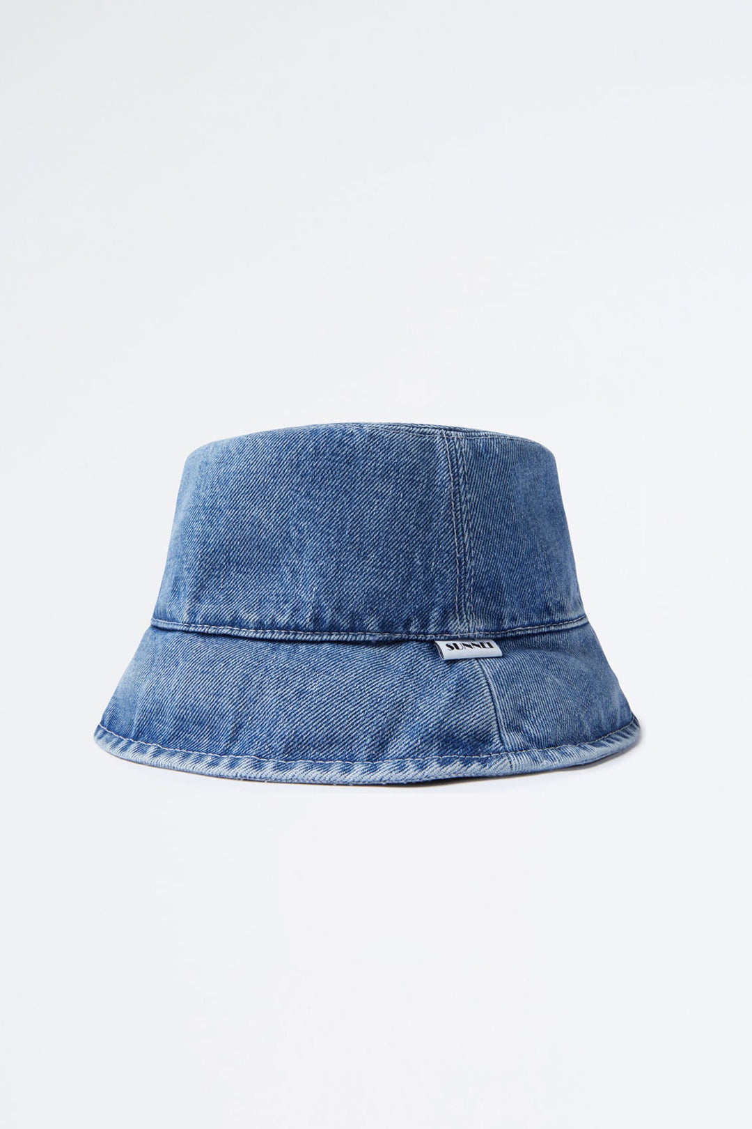 WASHED DENIM REVERSIBLE BUCKET HAT - 1