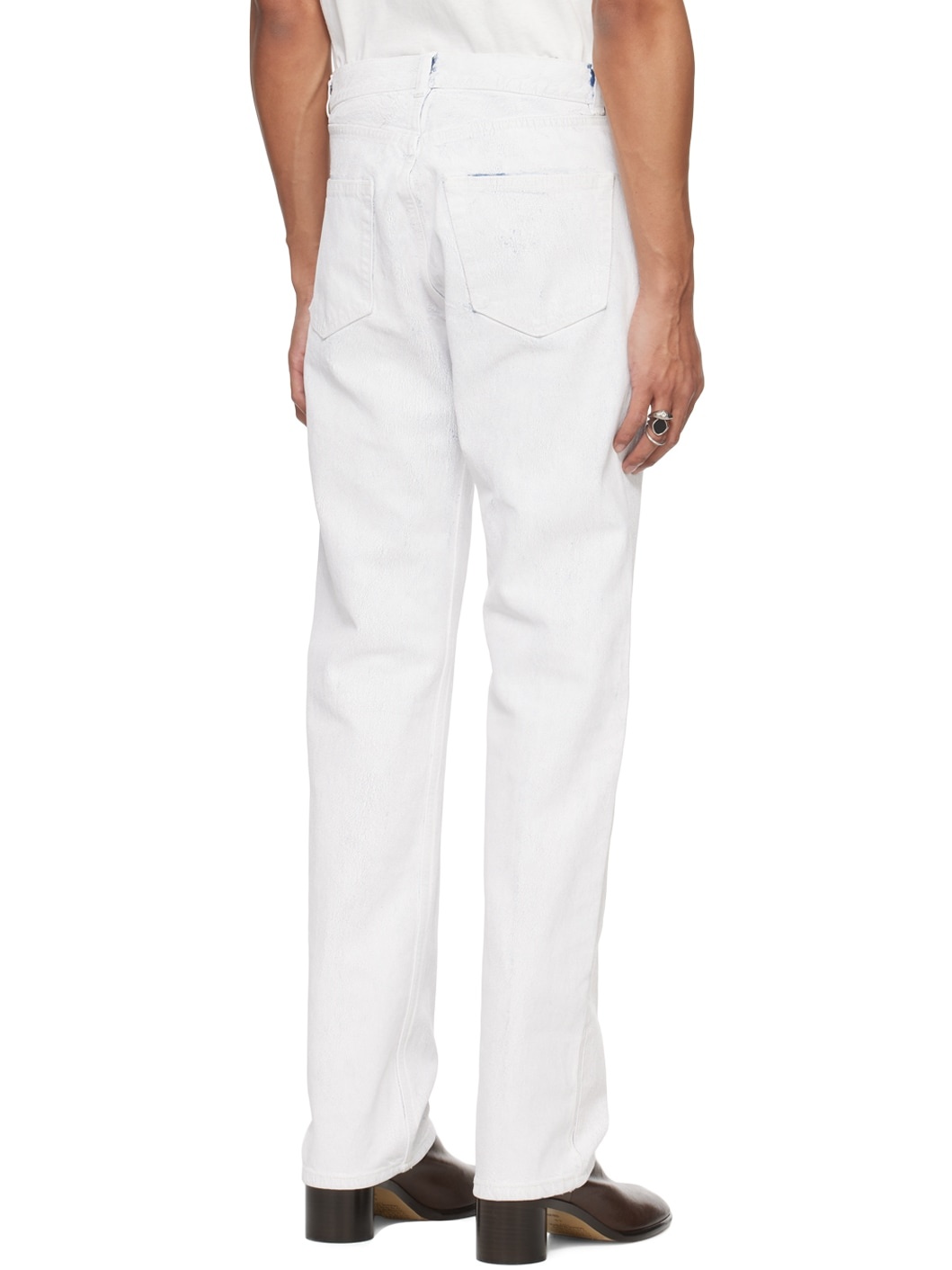 White 5-Pocket Jeans - 3