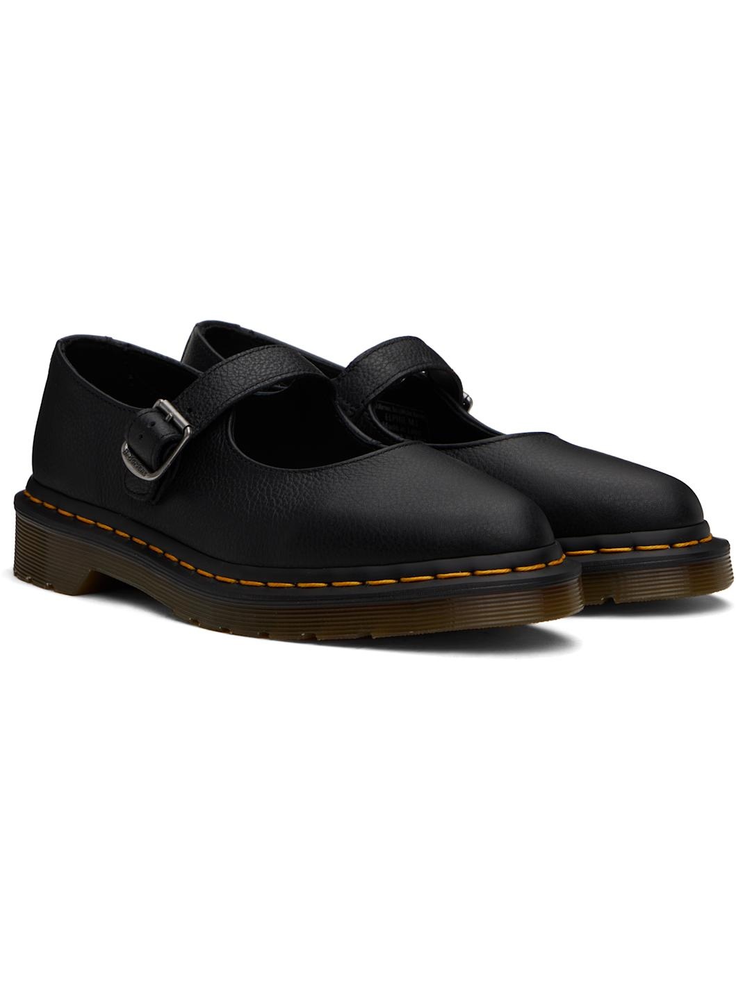Black Elphie Virginia Mary Jane Loafers - 4