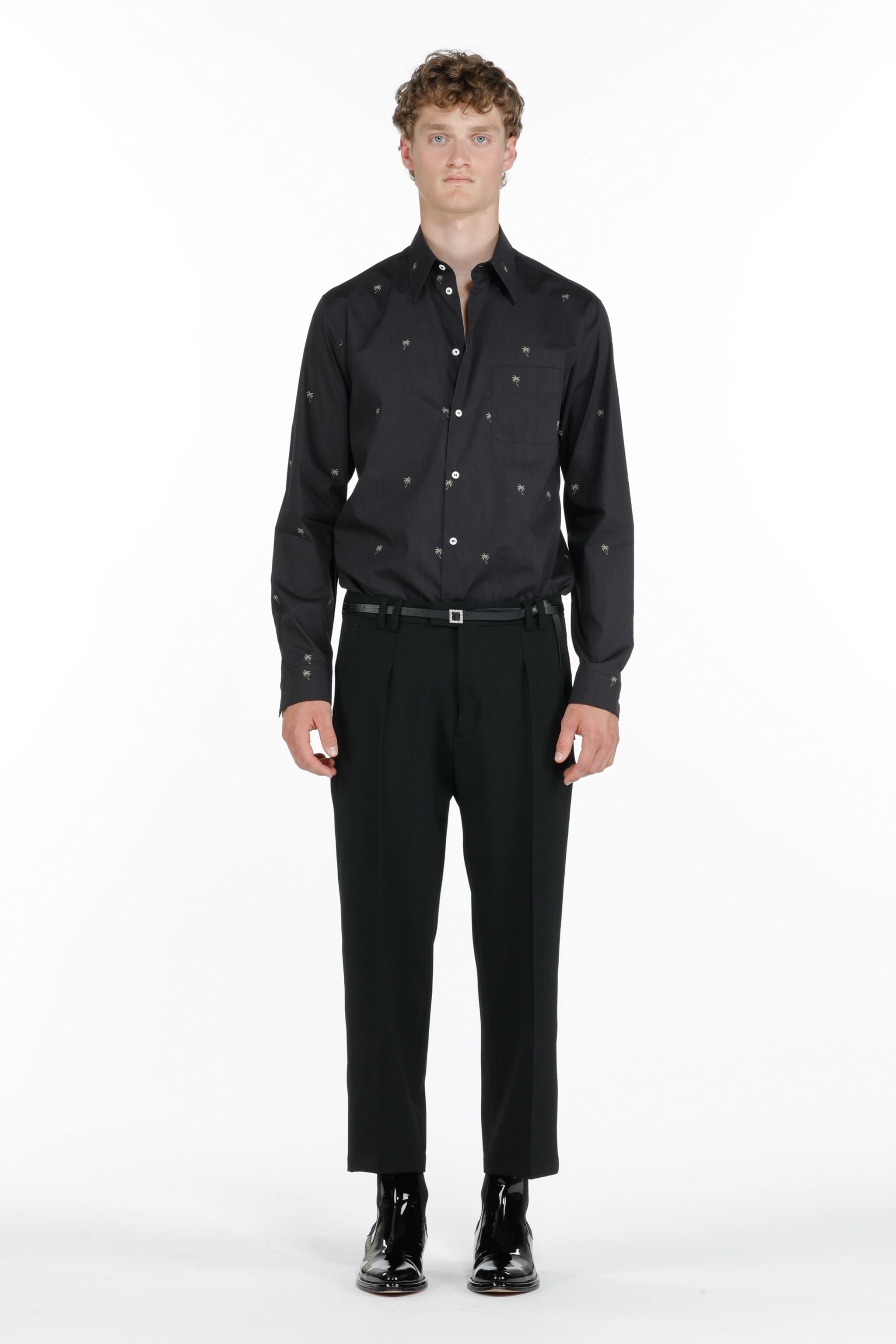PALM TREE COTTON SHIRT - 4