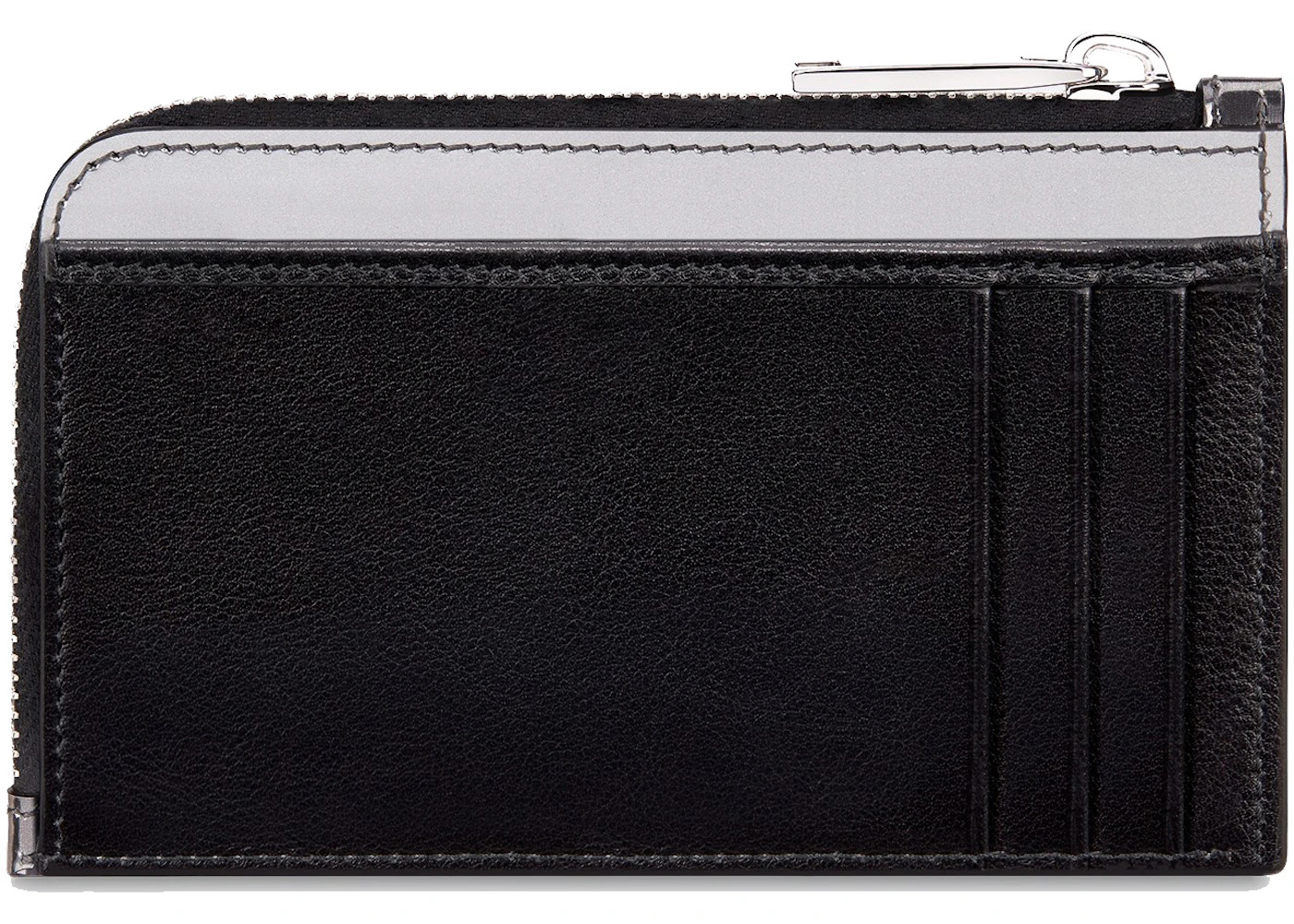 Dior x Kaws Zipped Card and Coin Holder Bee Print Silver - 2