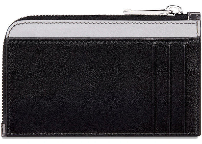 Dior Dior x Kaws Zipped Card and Coin Holder Bee Print Silver outlook