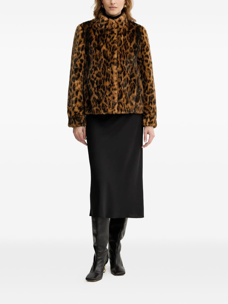 GUESS USA Luna leopard-print jacket outlook