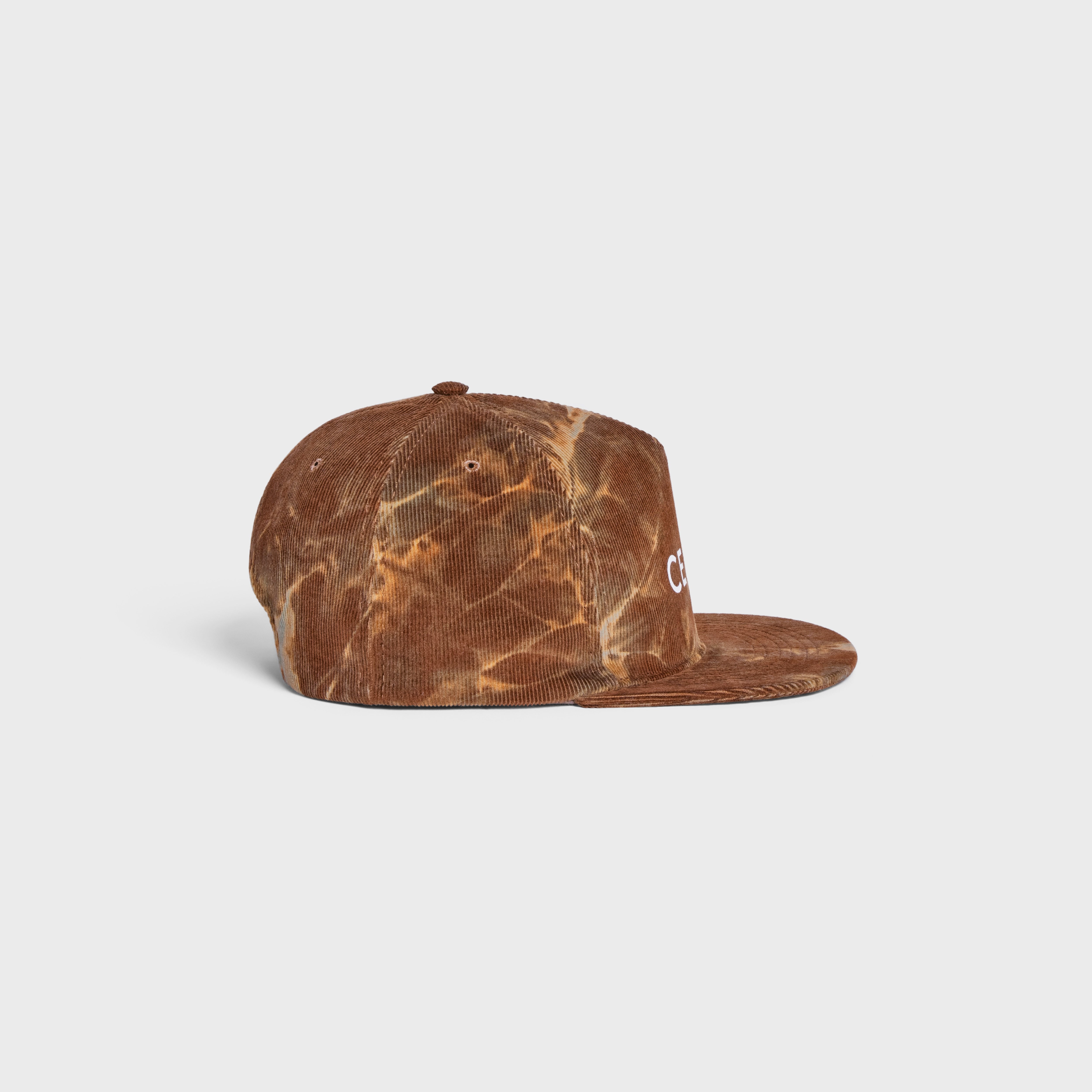 TIE-DYE CELINE SNAPBACK CAP IN CORDUROY - 3