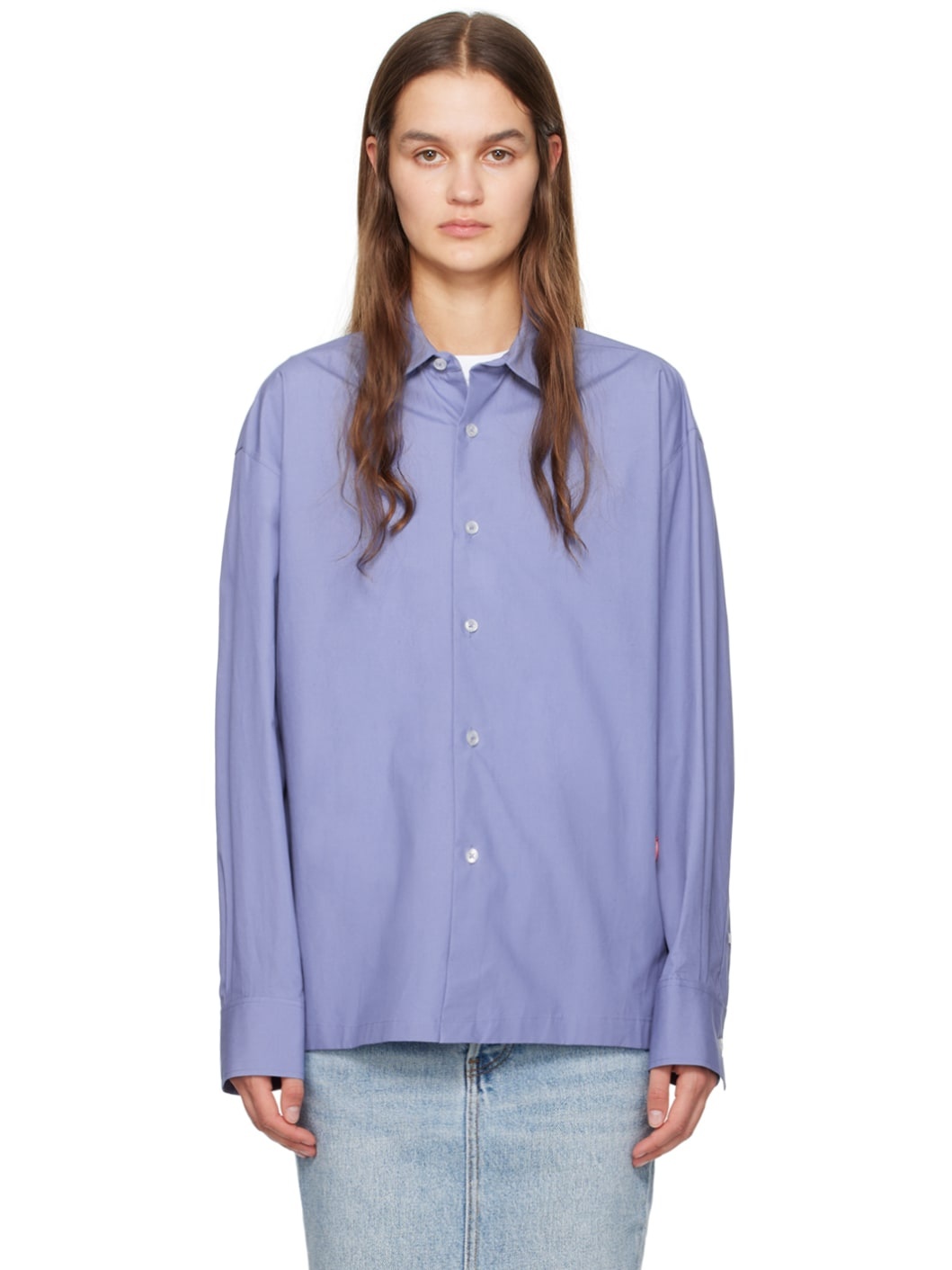 Blue Button Up Shirt - 1