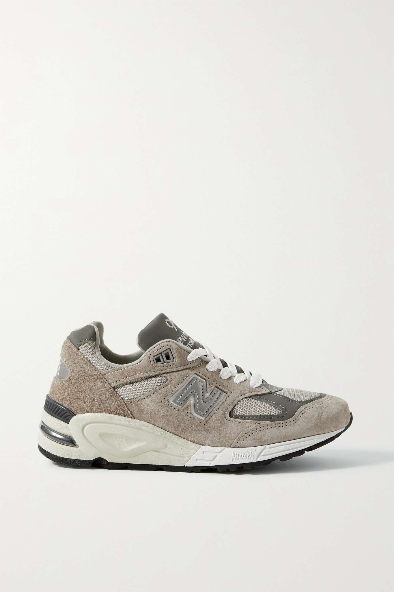 M990v2 suede and mesh sneakers - 1