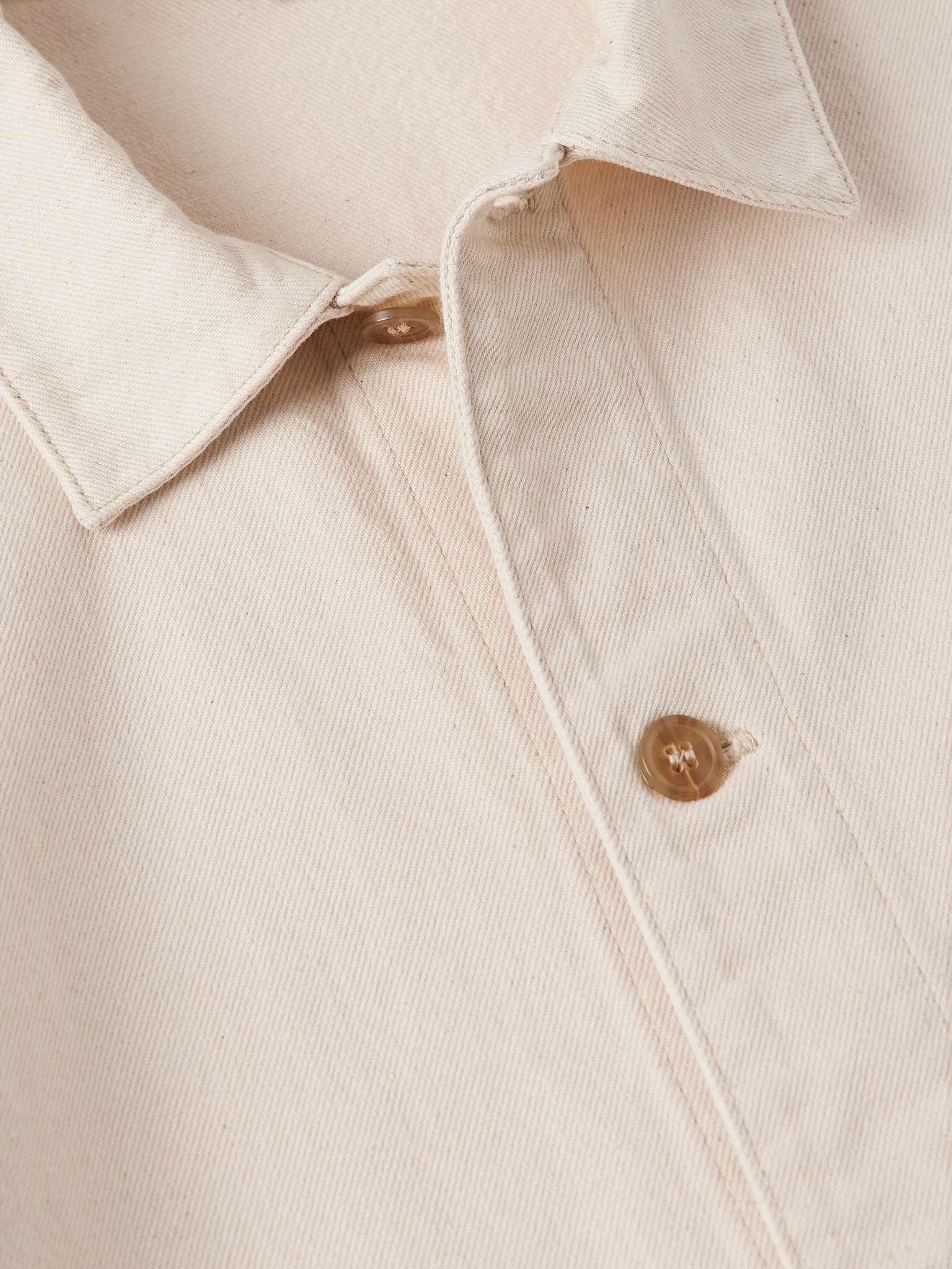 Kerlouan Logo-Embroidered Recycled Cotton-Twill Overshirt - 5