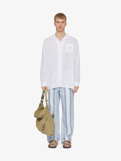 Givenchy PANTS IN LINEN WITH 4G STRIPES outlook
