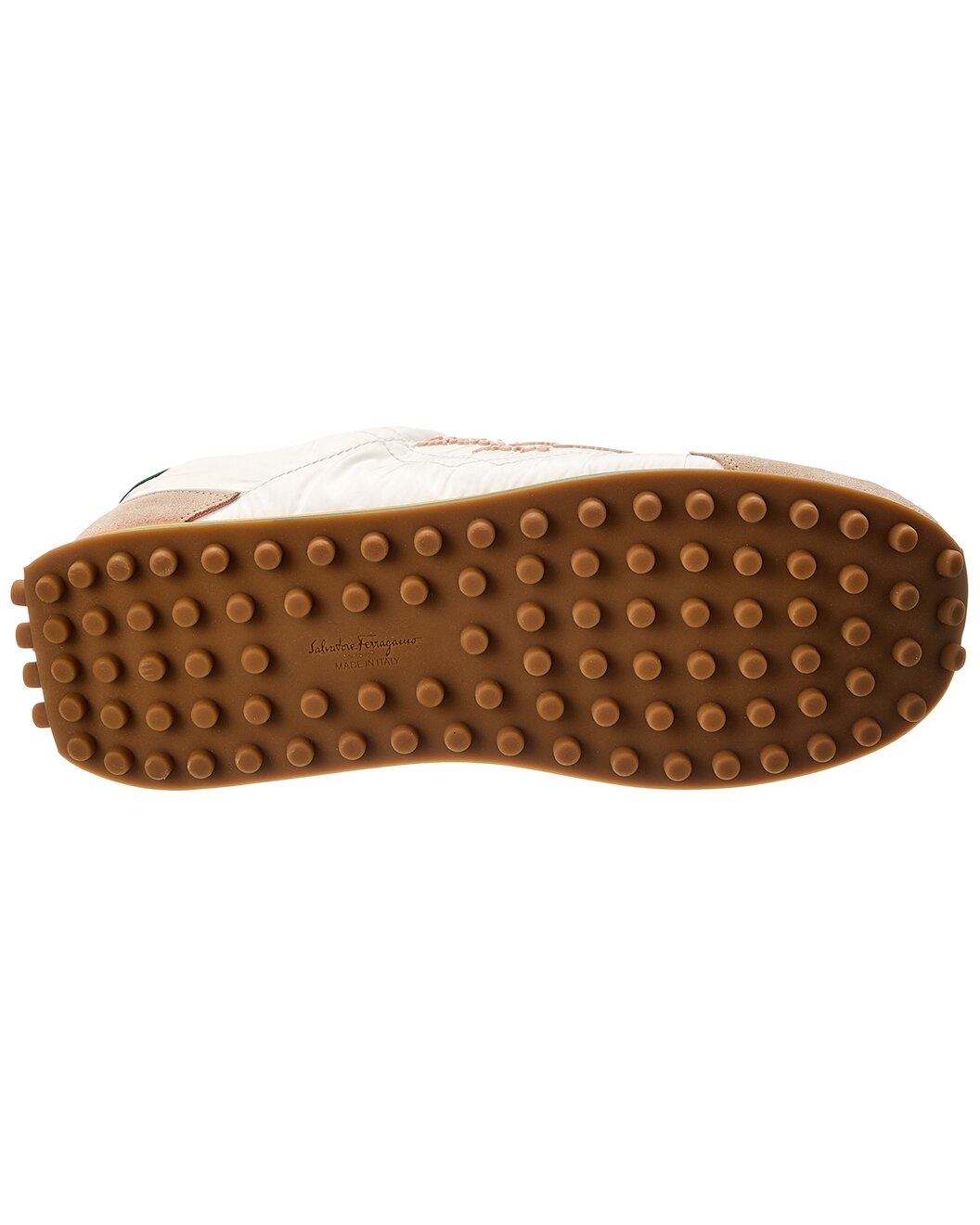 Ferragamo Iggy Dolmias Saddle B Suede & Leather-Trim Sneaker - 4