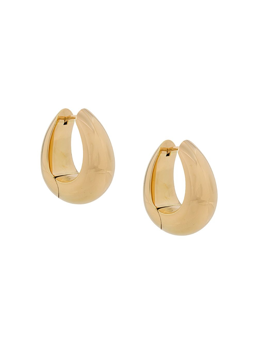 large Ice hoop earrings - 1