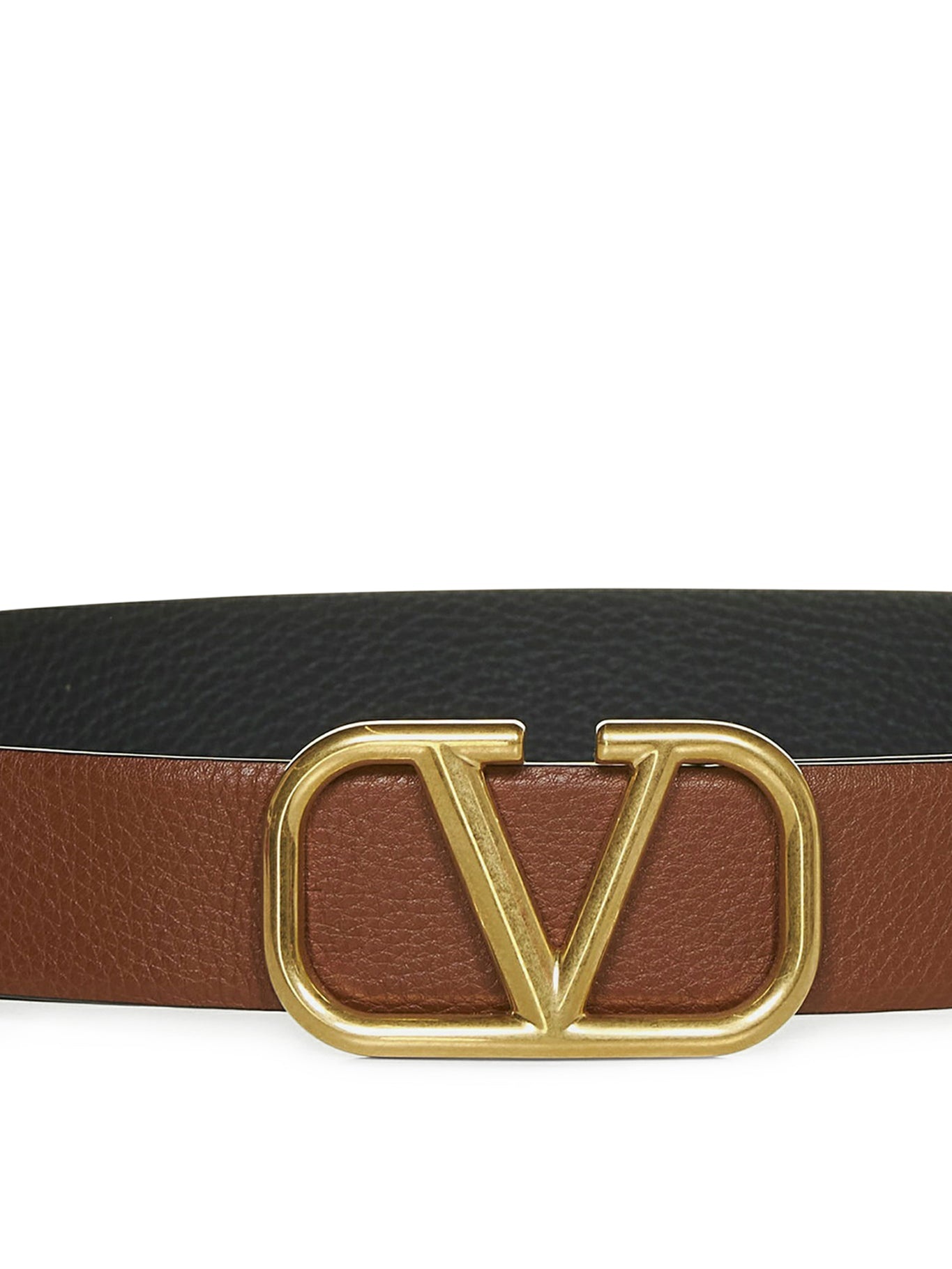 VLOGO SIGNATURE REVERSIBLE BELT IN MOOSE PRINT CALFSKIN 40 MM - 3