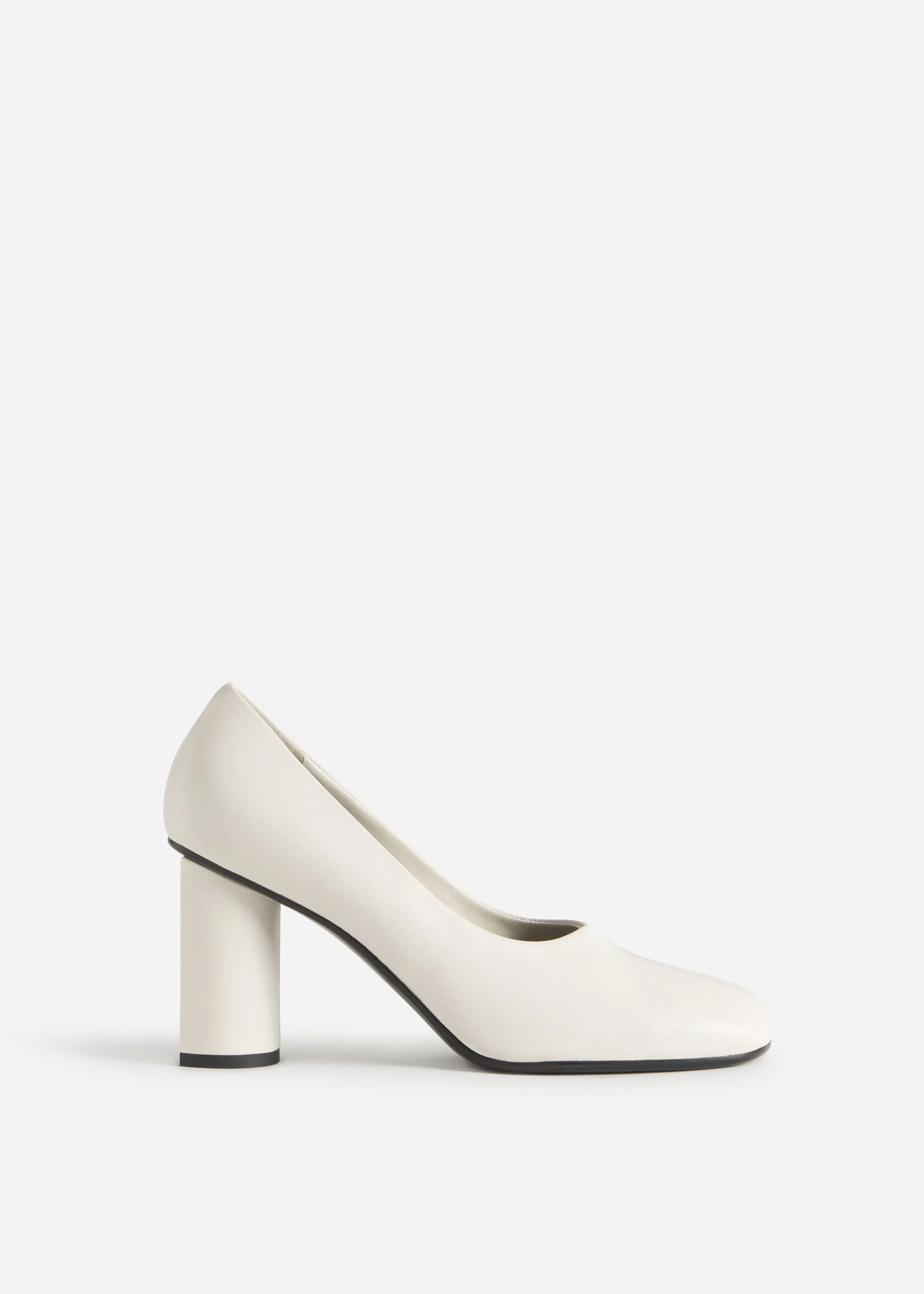 Block Heel in Stretch Leather - 1