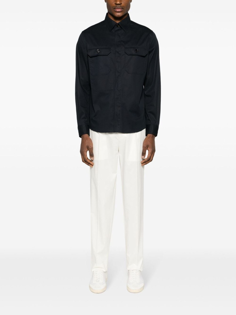 ZEGNA chest-pocket cotton shirt outlook