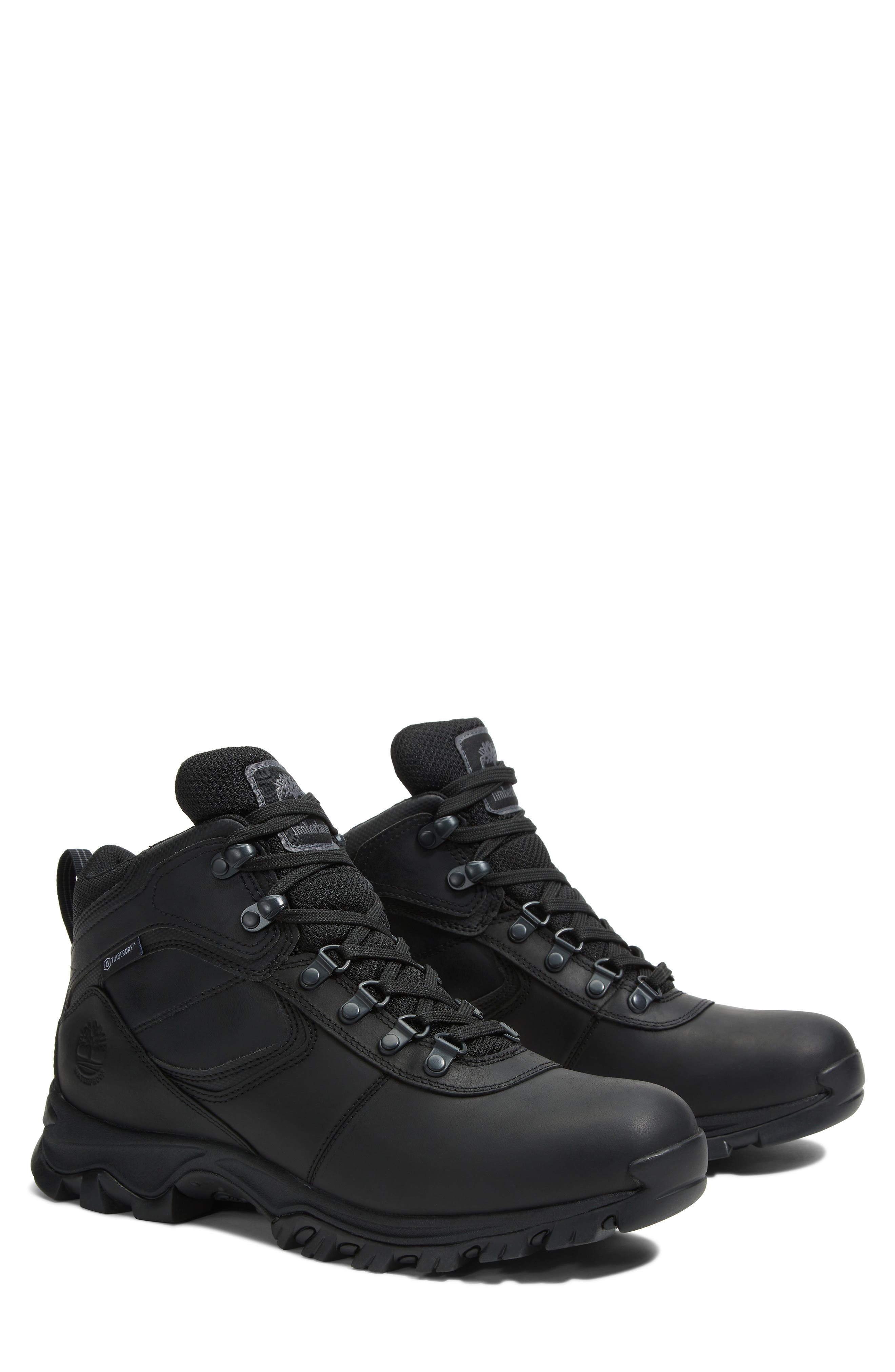 Timberland Mt. Maddsen Waterproof Hiking Boot in Black at Nordstrom - 8