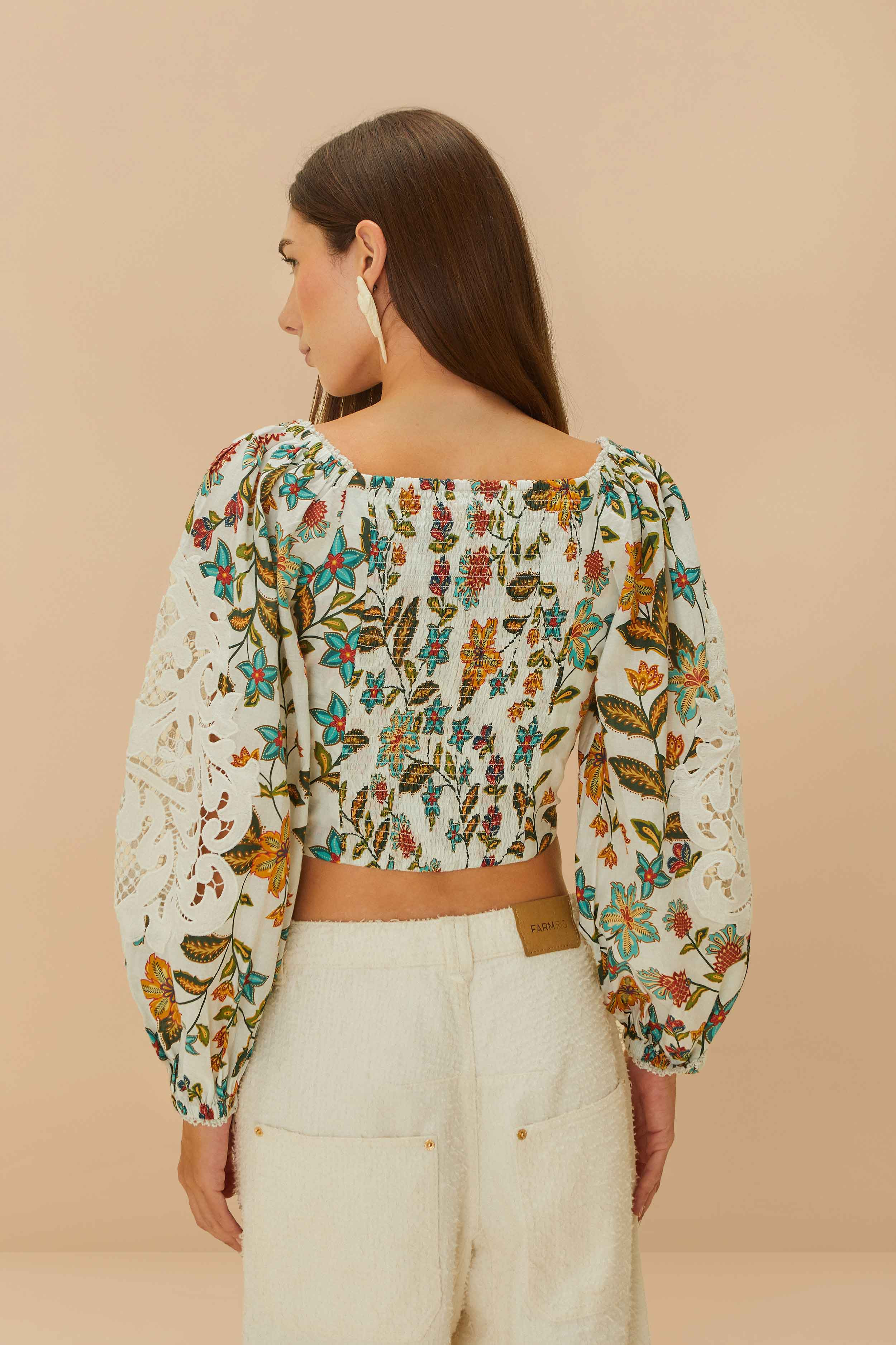 Off-White Botanicals Lace Blouse - 3