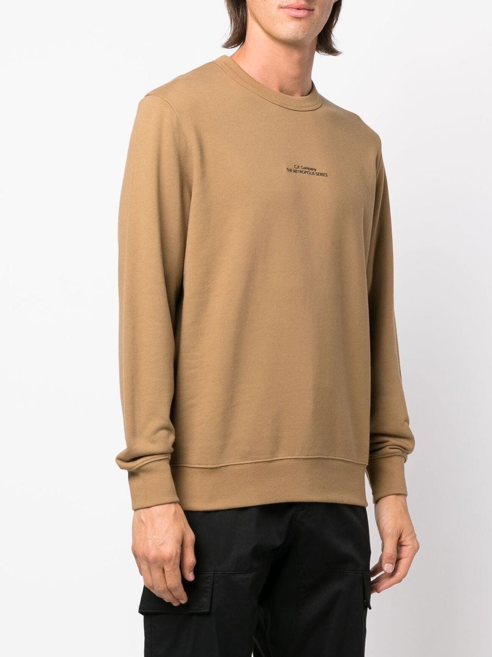 embroidered-logo sweatshirt - 3