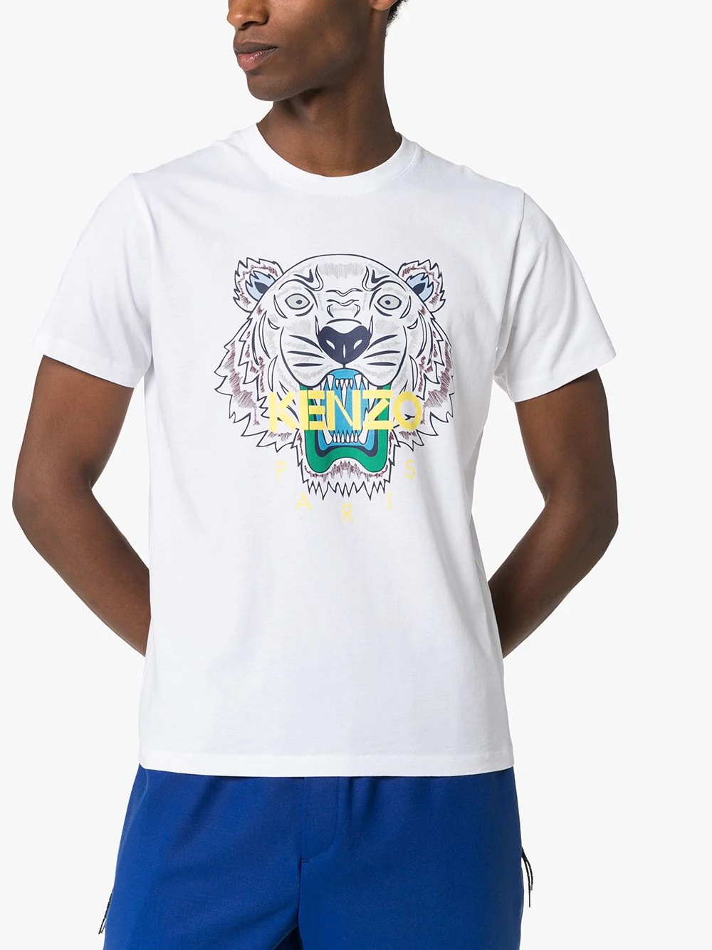 Tiger logo print T-shirt - 3