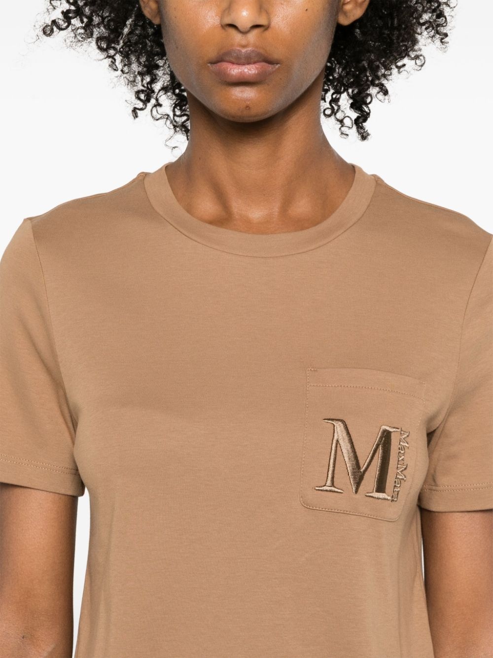 embroidered-logo cotton T-shirt - 5