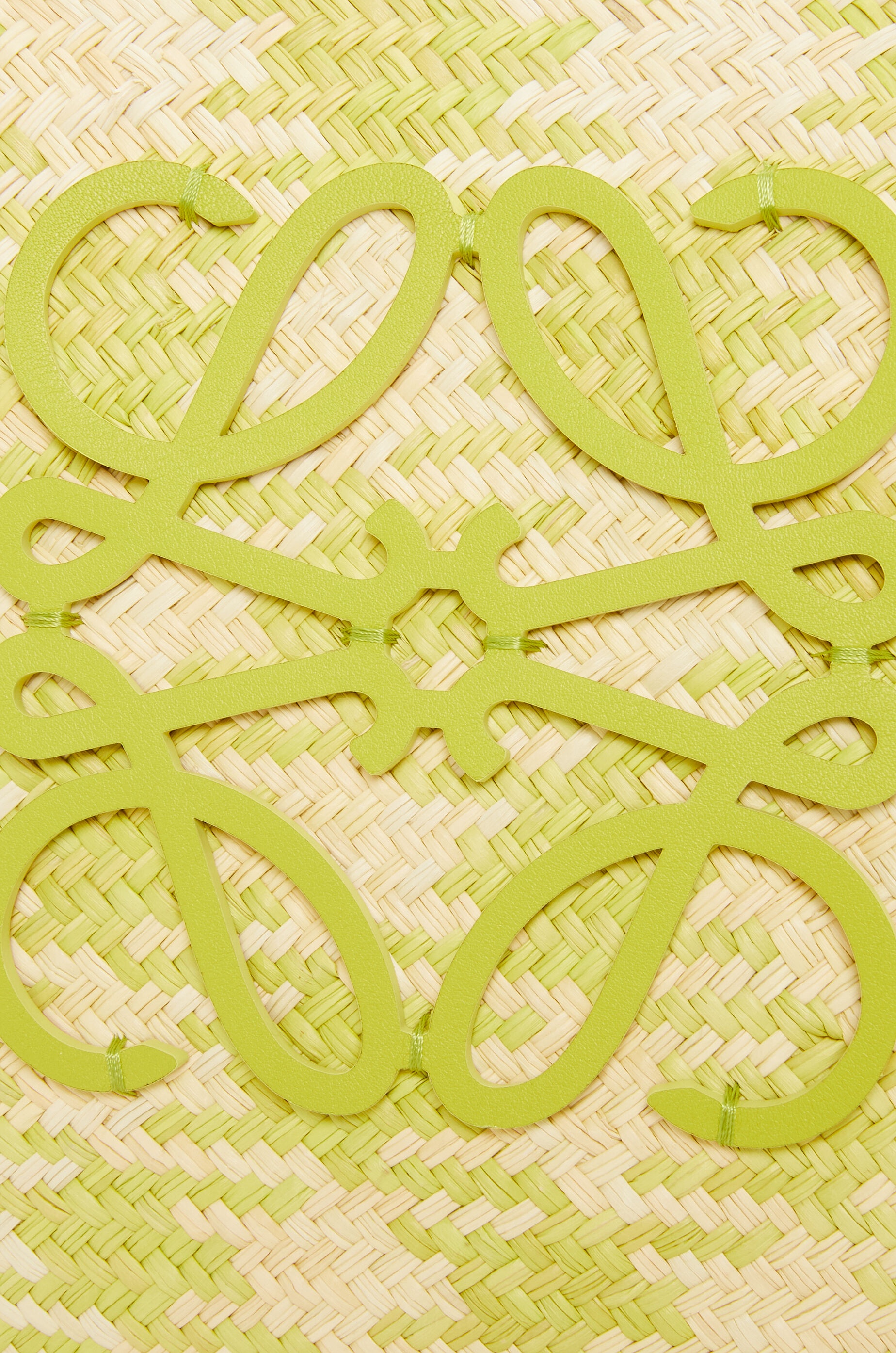 Anagram Basket bag in iraca palm and calfskin - 7