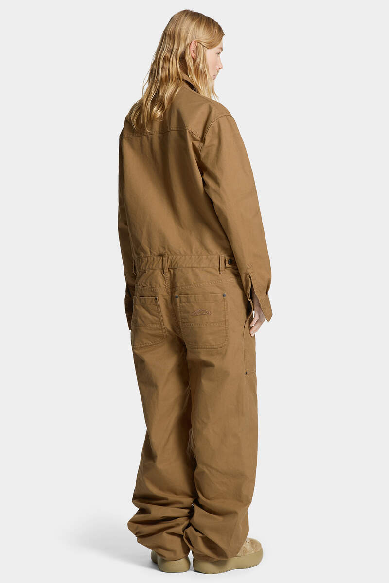 STONE WASH ICON CARGO JUMPSUIT - 4