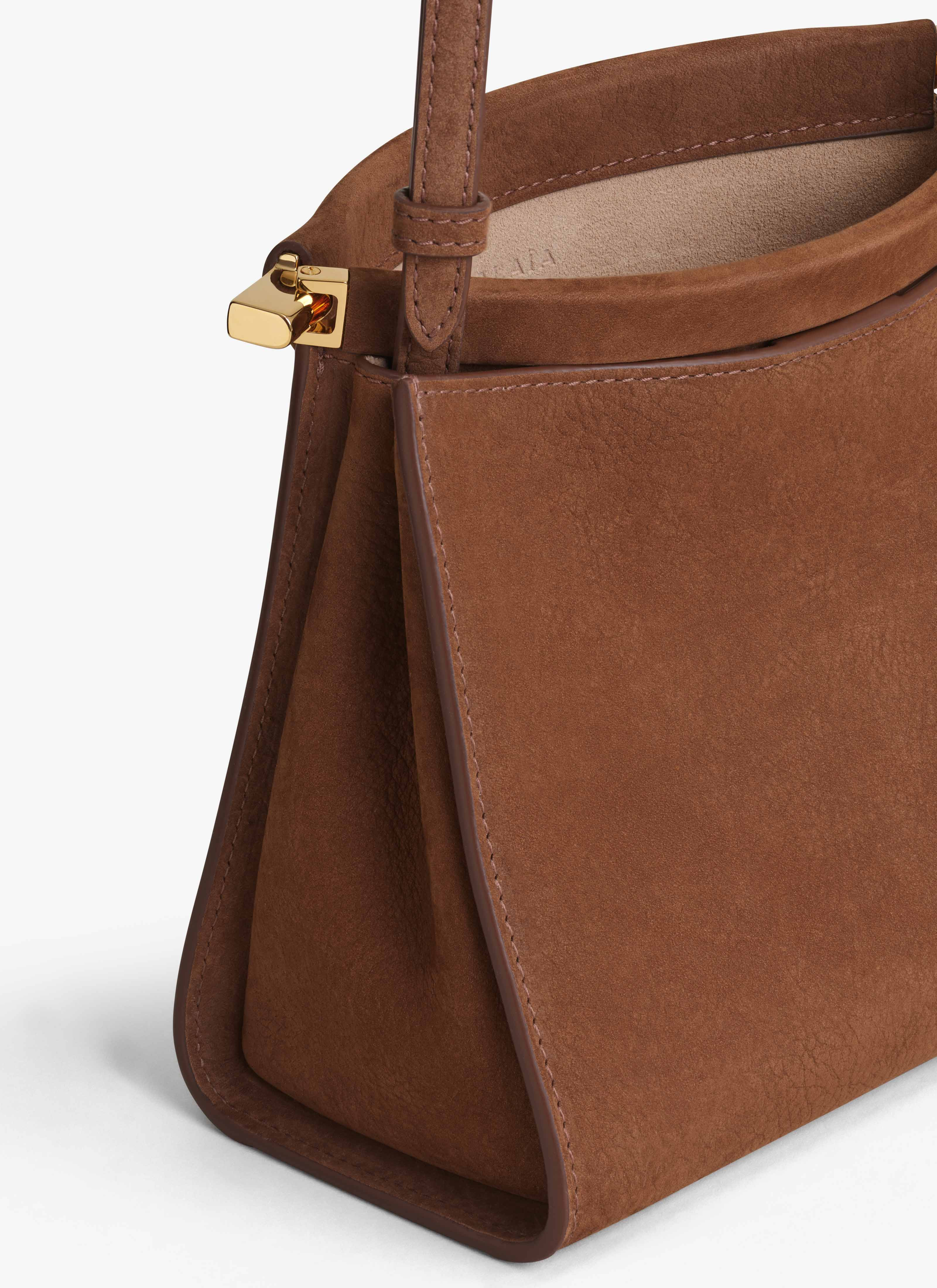 LE CLICK SMALL SQUARE BAG IN NUBUCK - 4