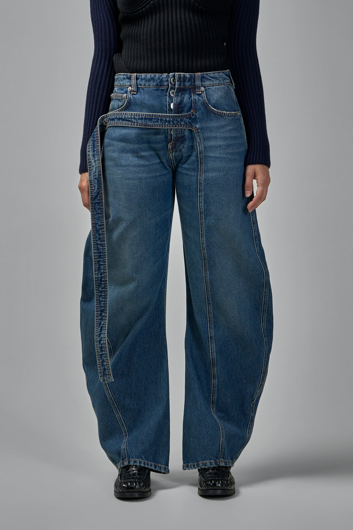 Denim Strap Jeans - 3