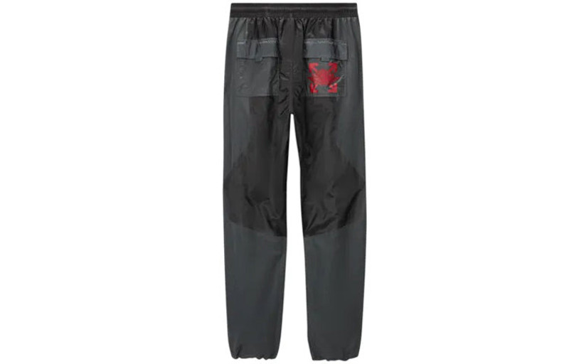 Jordan Air Jordan x OFF-WHITE Crossover Knitted Nylon Sports Long Pants Asia Edition Black CV0544-010 outlook