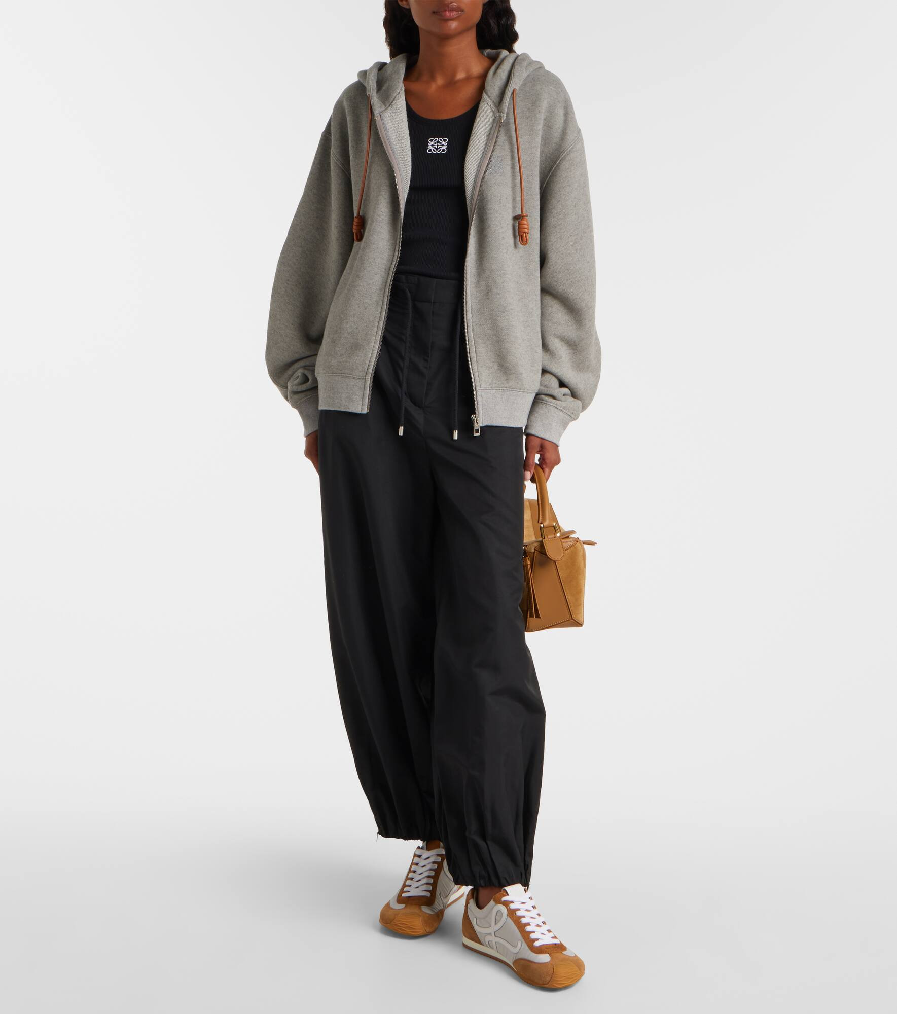 Flamenco cotton and cashmere hoodie - 2
