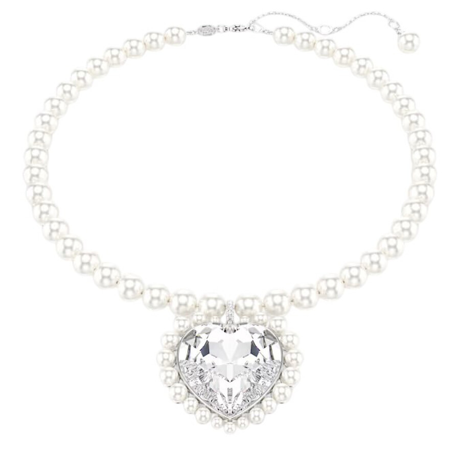 Swarovski - Swarovski Ariana Grande X Swarovski Crystal Pearl Heart Necklace - 1