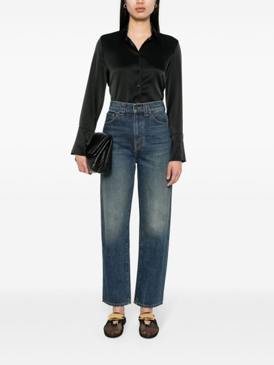 KHAITE high-waisted straight-leg jeans outlook