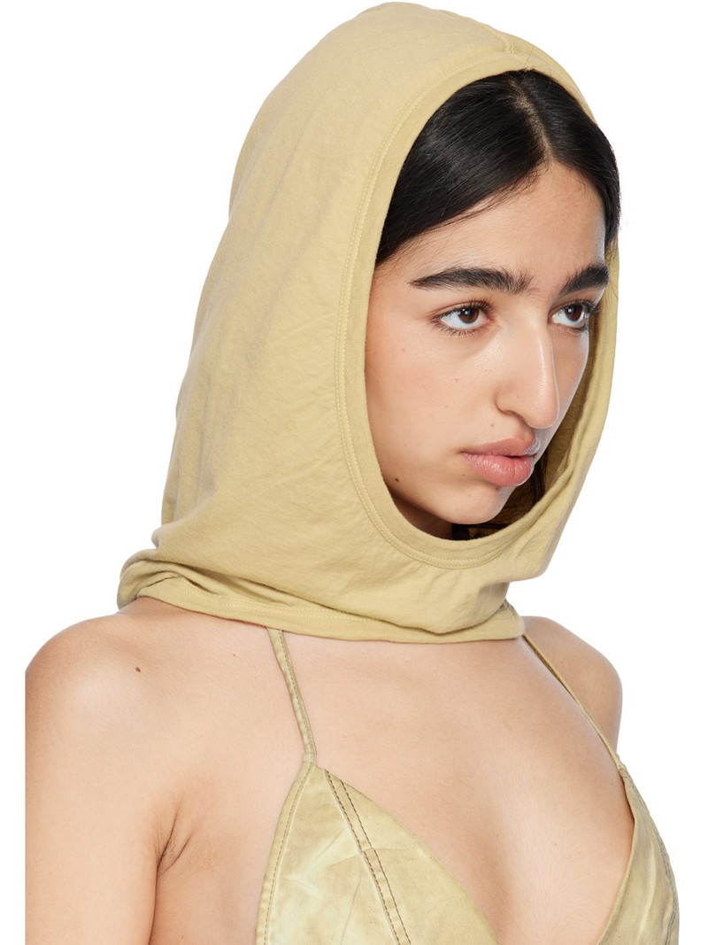 Rick Owens DRKSHDW Beige Hollywood Grace Hood outlook