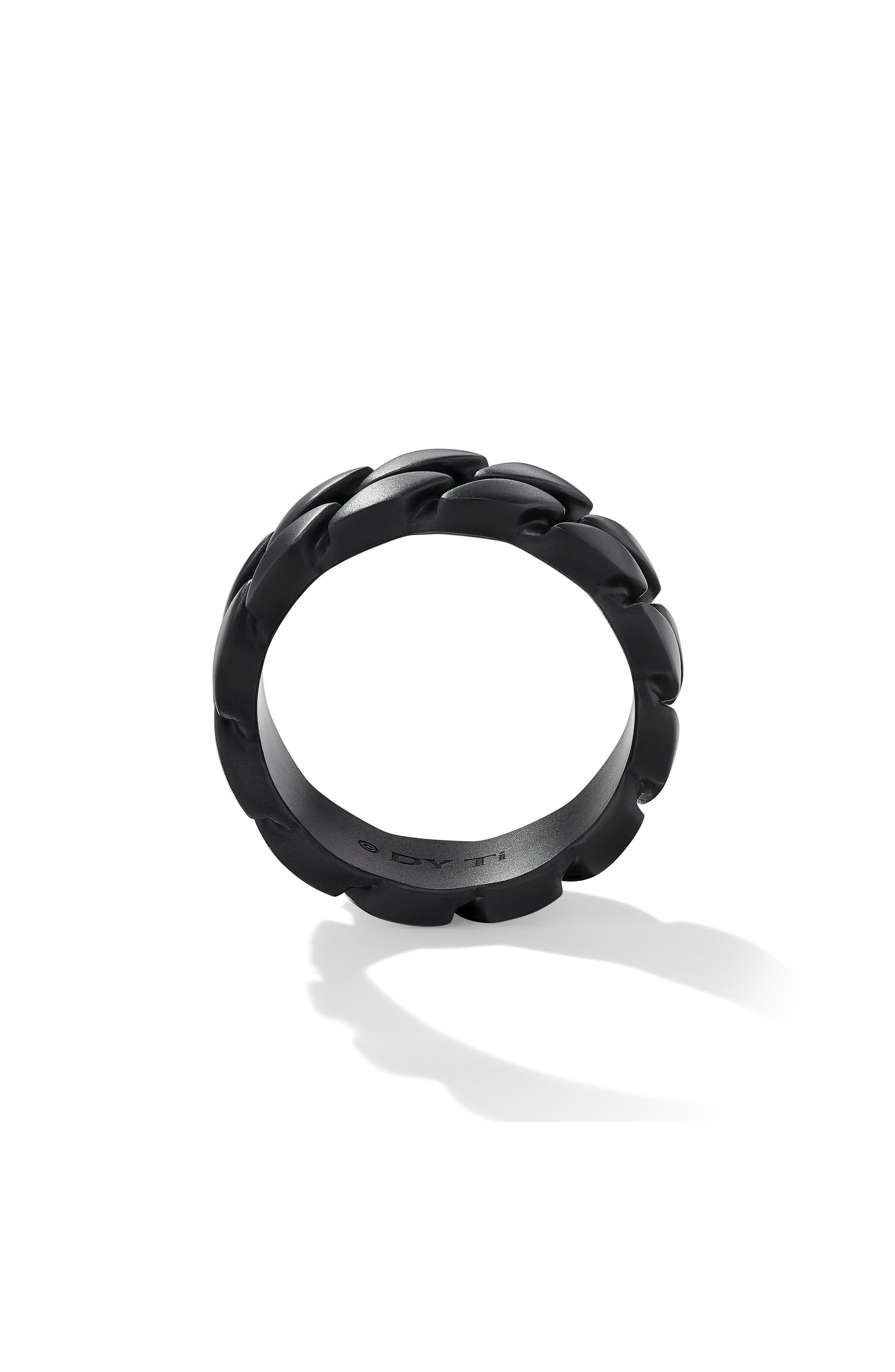 David Yurman Black Titanium Curb Chain Ring at Nordstrom - 4