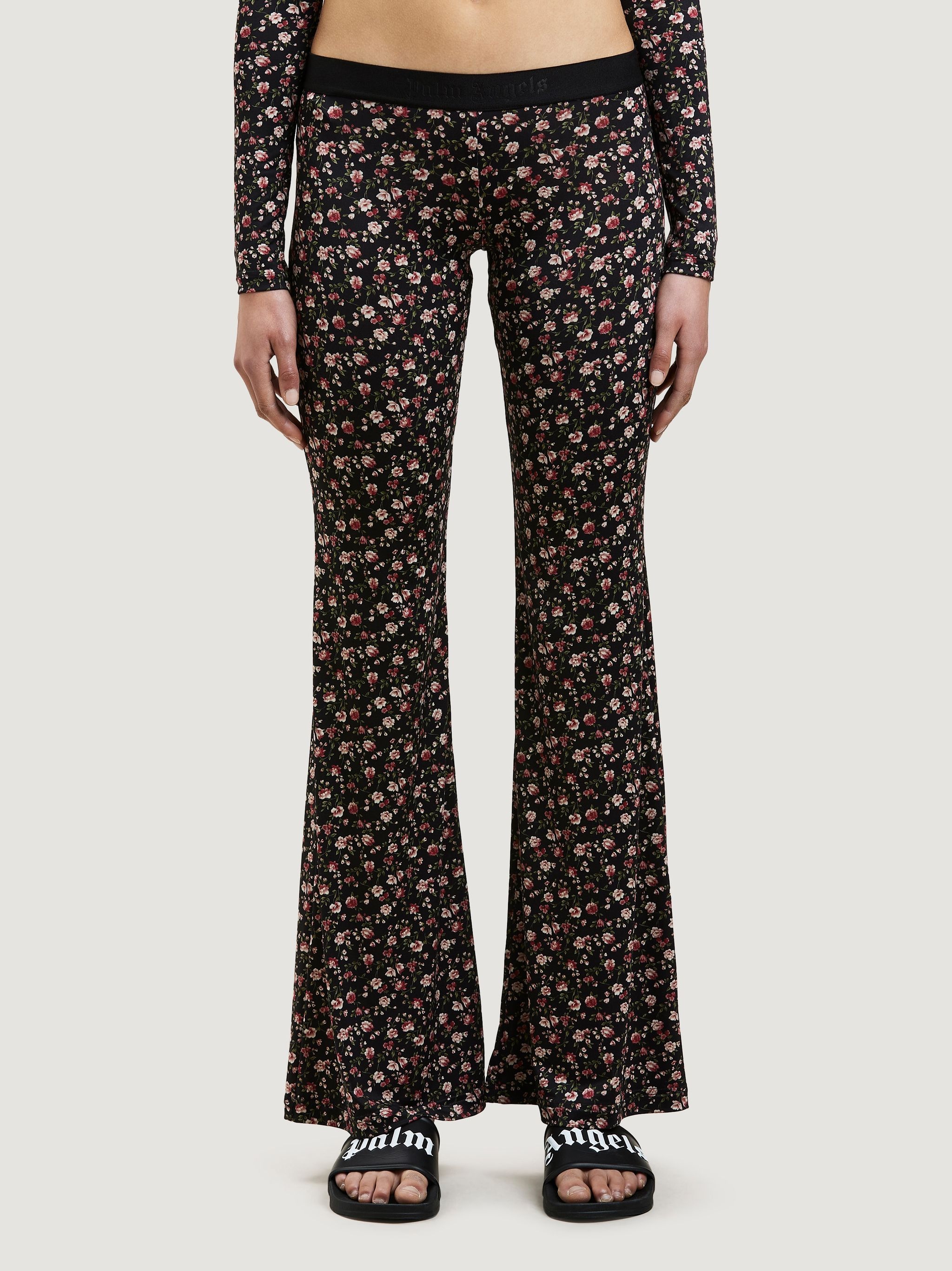 FLOWERS PRINT LOGO LEGGINGS - 3
