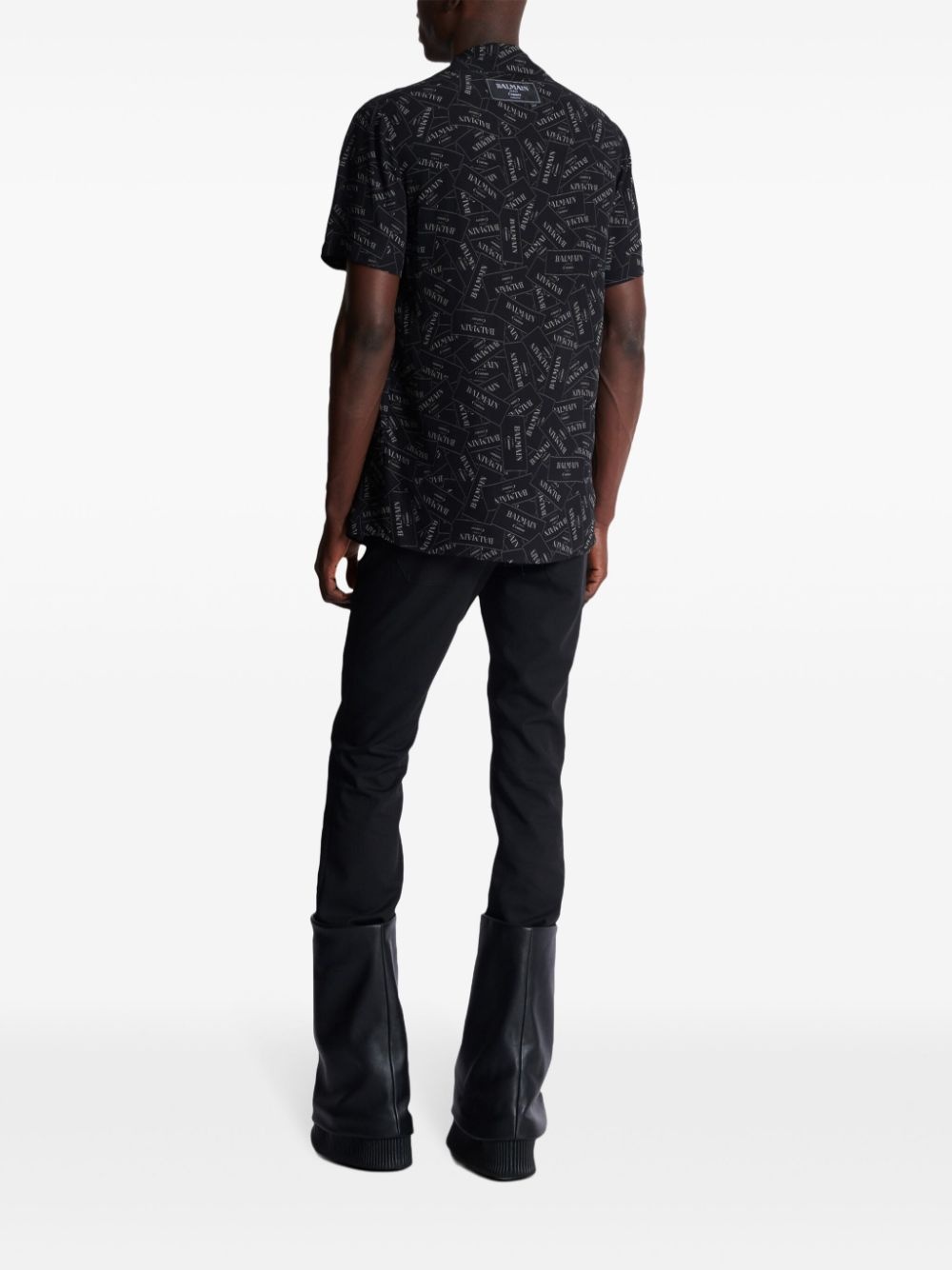 logo-print shirt - 4