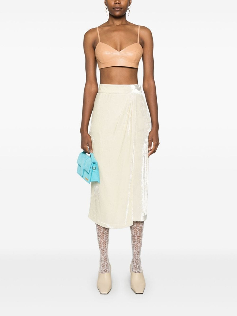 Blumarine leather bralette outlook