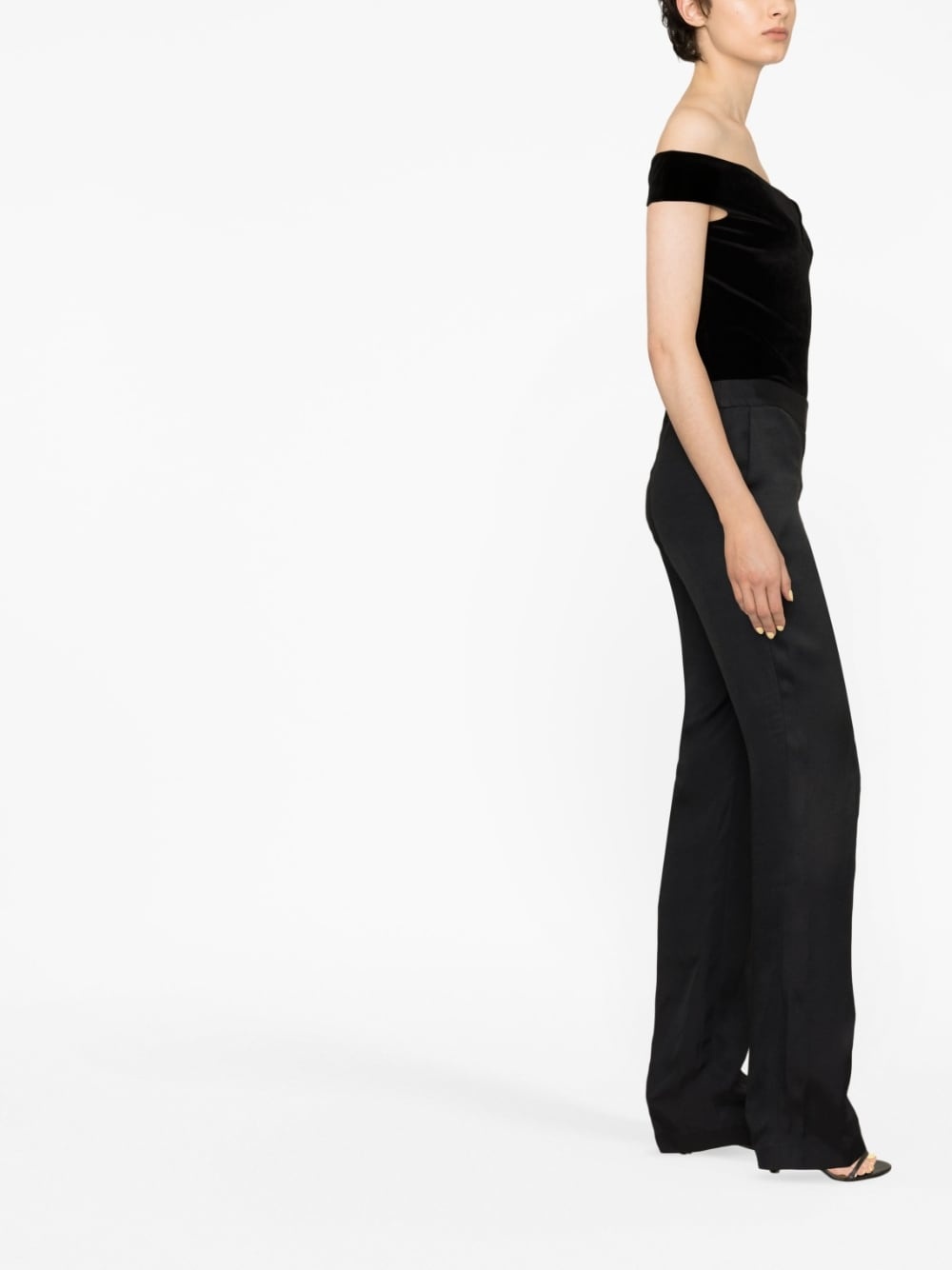 low-rise straight-leg trousers - 3