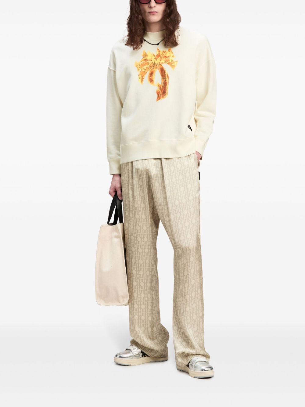 Burning Palm cotton sweatshirt - 2