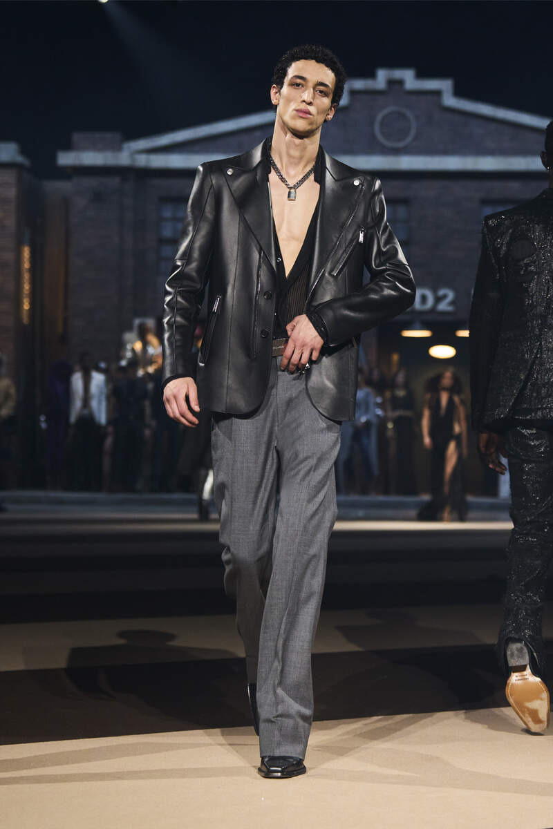 70S LEATHER BIKER BLAZER - 7