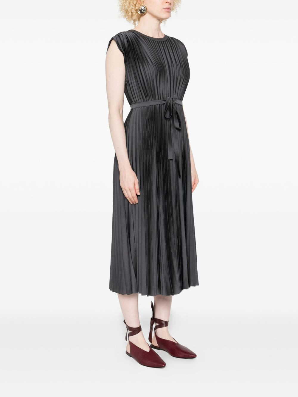 tied-waist pleated dress - 3
