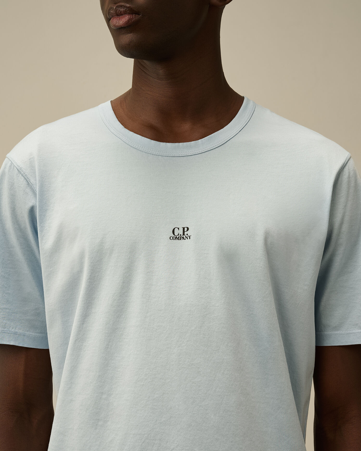 70/2 Mercerized Jersey Printed Logo T-Shirt - 7