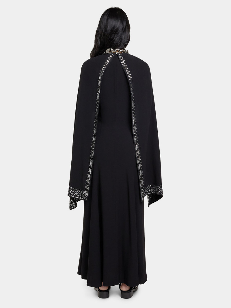 EMBELLISHED LONG DRESS IN SATIN CREPE 7