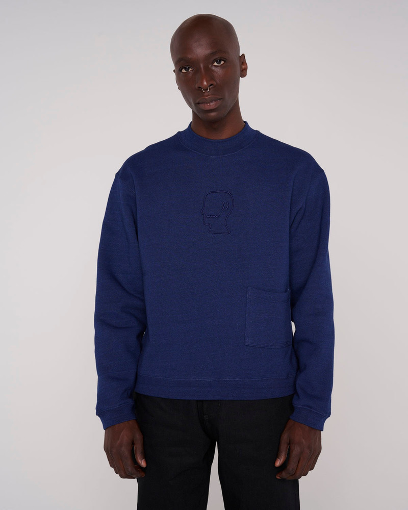 Mockneck Sweatshirt - Indigo 5