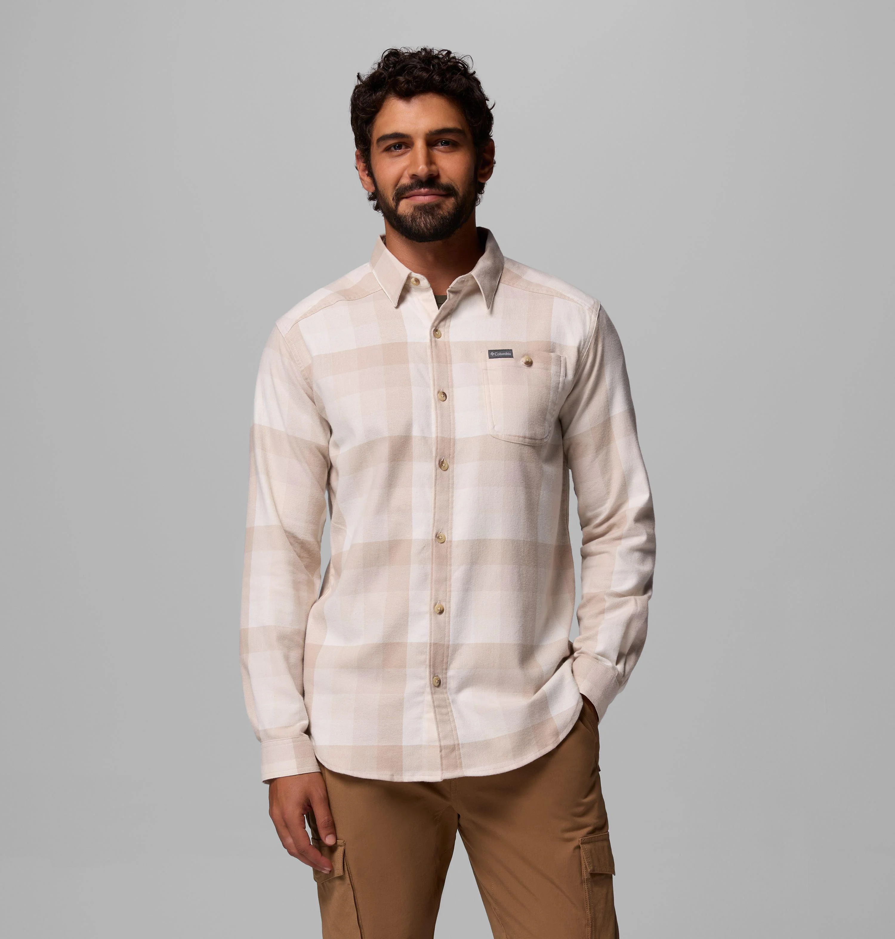 Men's Cornell Woods Flannel Long Sleeve Shirt - 1