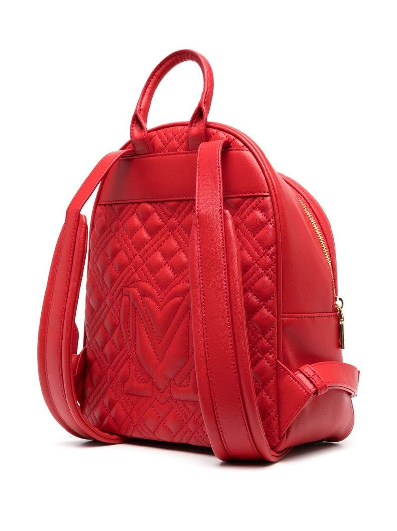 quilted logo-plaque backpack 3