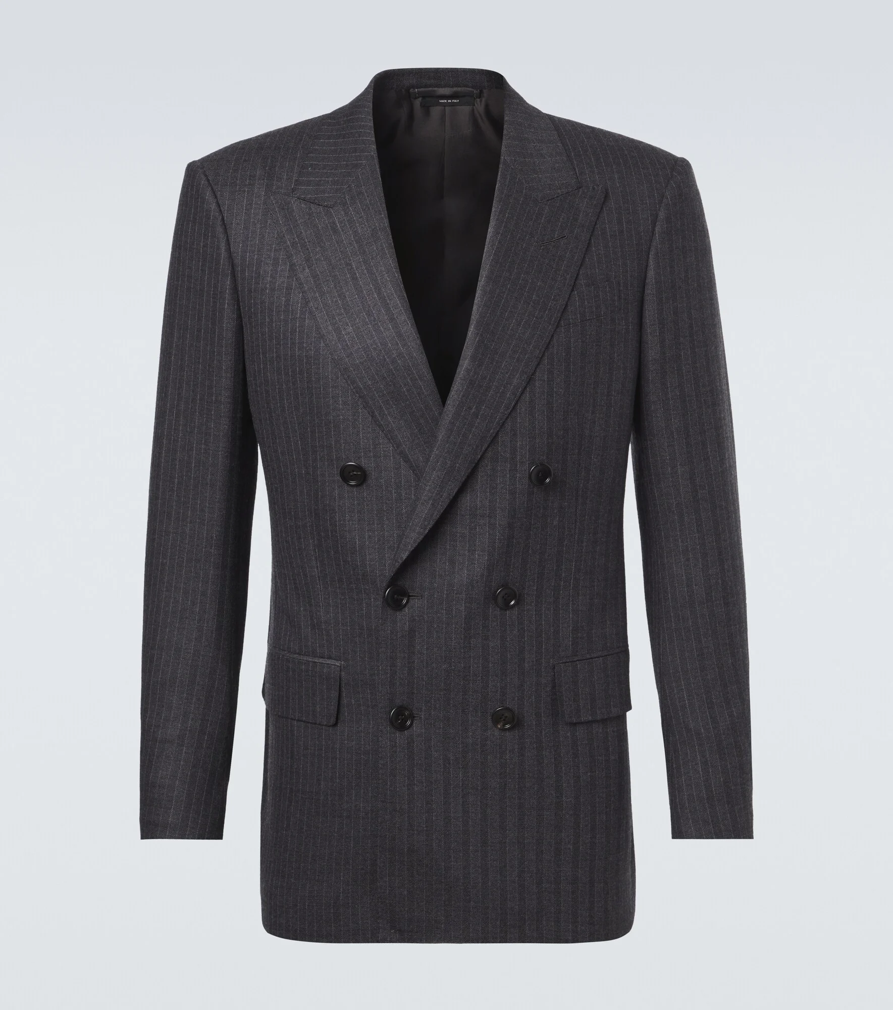 Herringbone wool blazer - 1