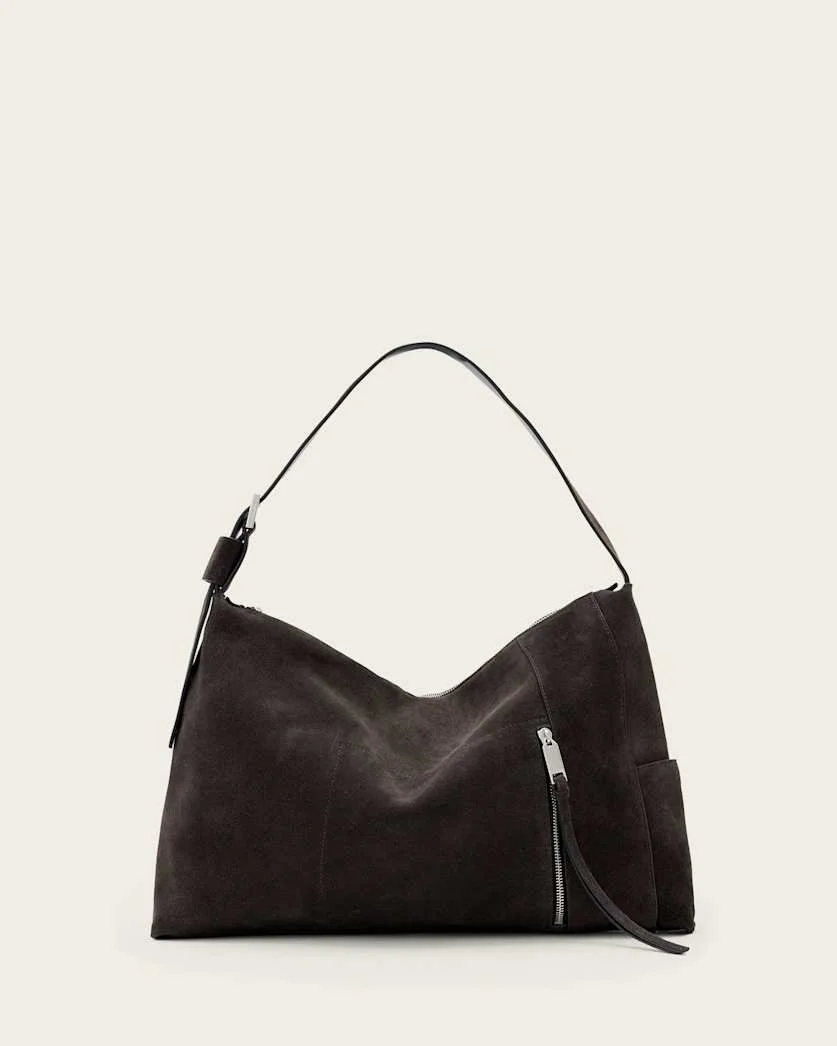 ALBA SUEDE SHOULDER BAG - 1