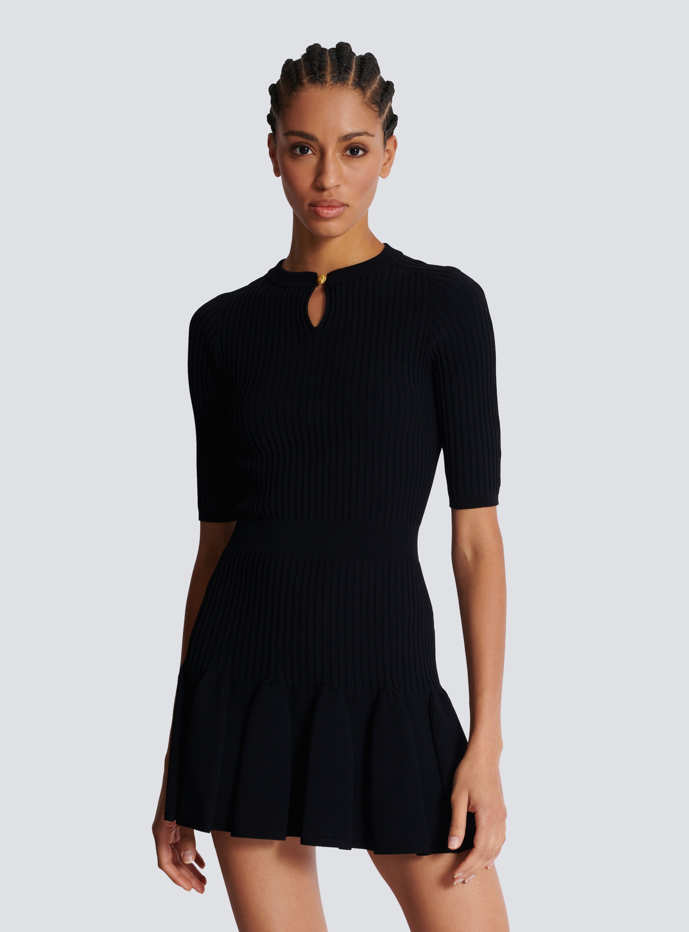 Flared knit dress - 6