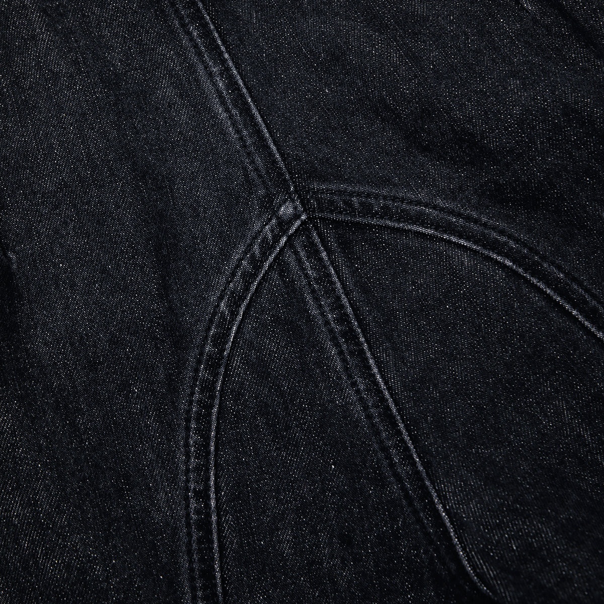 Black Stitch Detail Jeans - 7