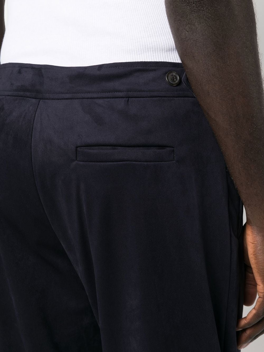 cuffed tapered-leg trousers - 5